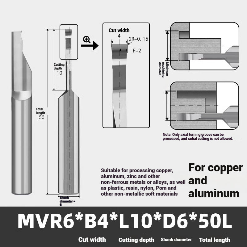 1139-MVR tungsten steel alloy large depth of cut groove cutter stainless steel, copper and aluminum with small hole coating boring cutter anti-vibration face groove cutter Shandong Denso Pricision Tools Co.,Ltd.